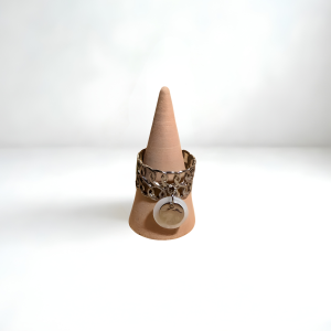 Maria argenté bague Fait main en acier inoxydable