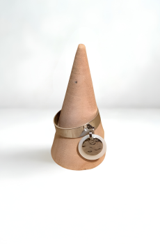 Marta argenté bague Fait main en acier inoxydable