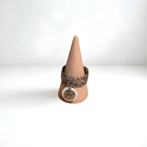 Yolanda argenté bague Fait main en acier inoxydable