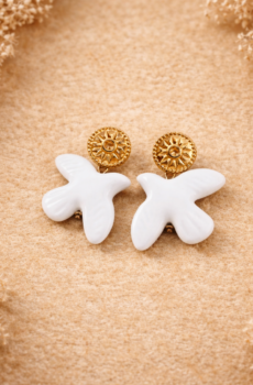 Boucles d’oreilles  Ailes de Porcelaine